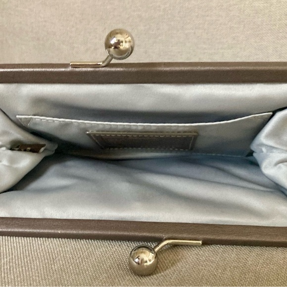 Coach Audrey Sequin Wristlet Clutch Kiss Lock Champagne Evening Bag Limited Ed.